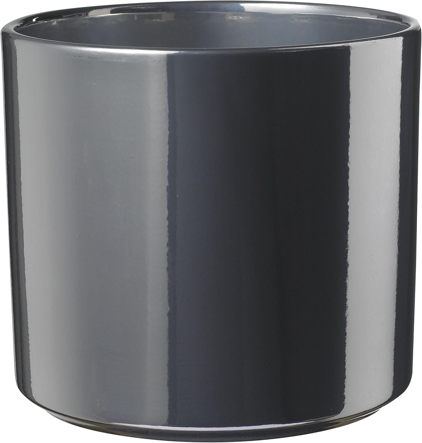 Pot De Fleurs En Céramique Taupe 19,5 X 22 Cm[J6956] - Jardin