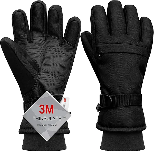 Odtmger Snow Shoveling Work Gloves -Cold Weather Winte Gloves Heavy-Duty, for Construction,Outdoor Labor