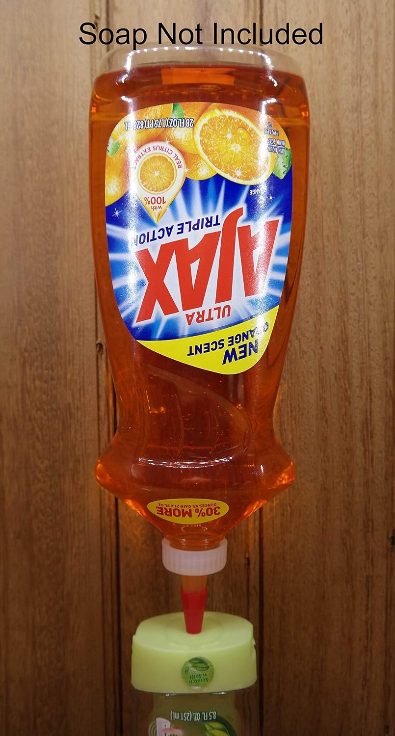 Dish Soap Or Hand Soap Refill Transfer Cap For The Lysol No Touch Soap Dispenser - Use your own soap (soap not included)
