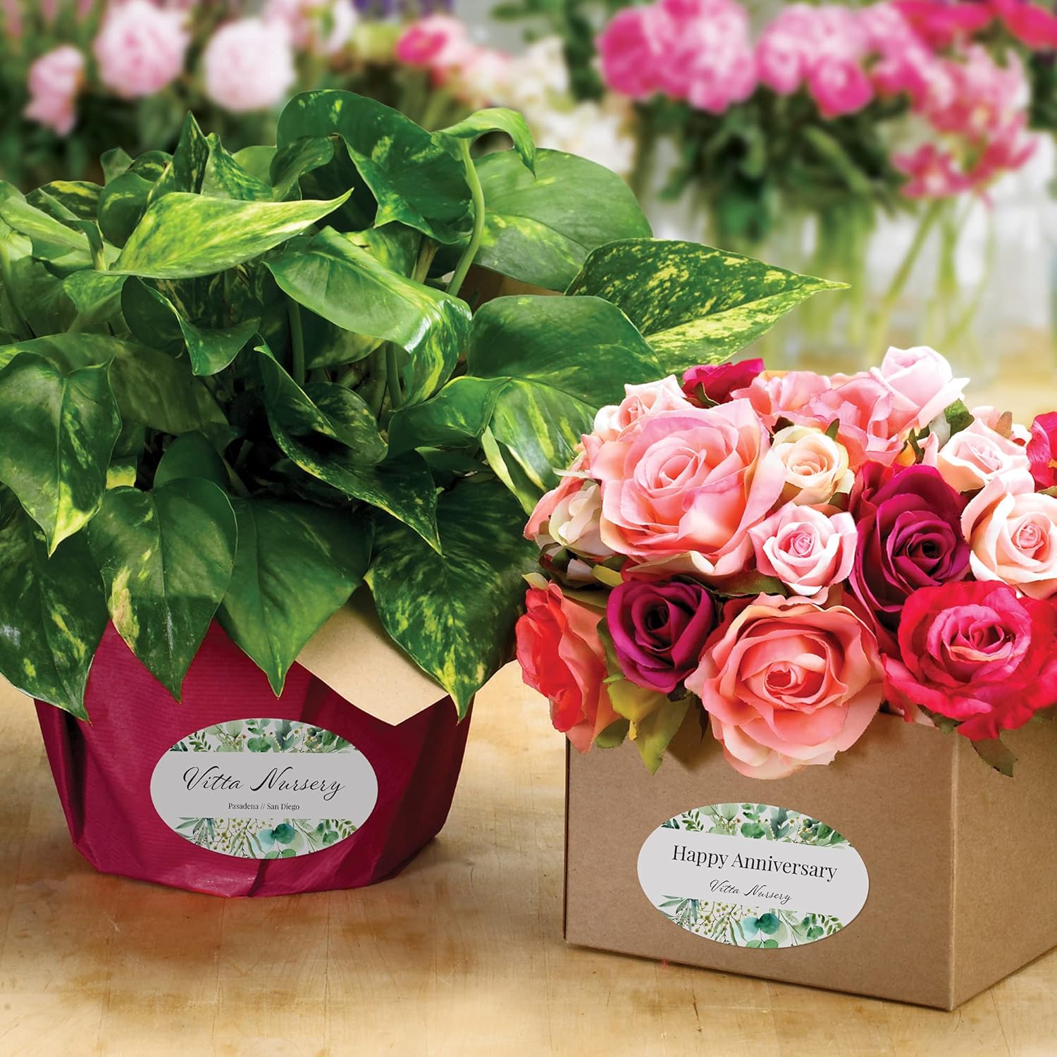 Avery Matte White Oval Labels, Sure Feed Technology, 4.25" x 3.25", 400 Matte White Printable Labels