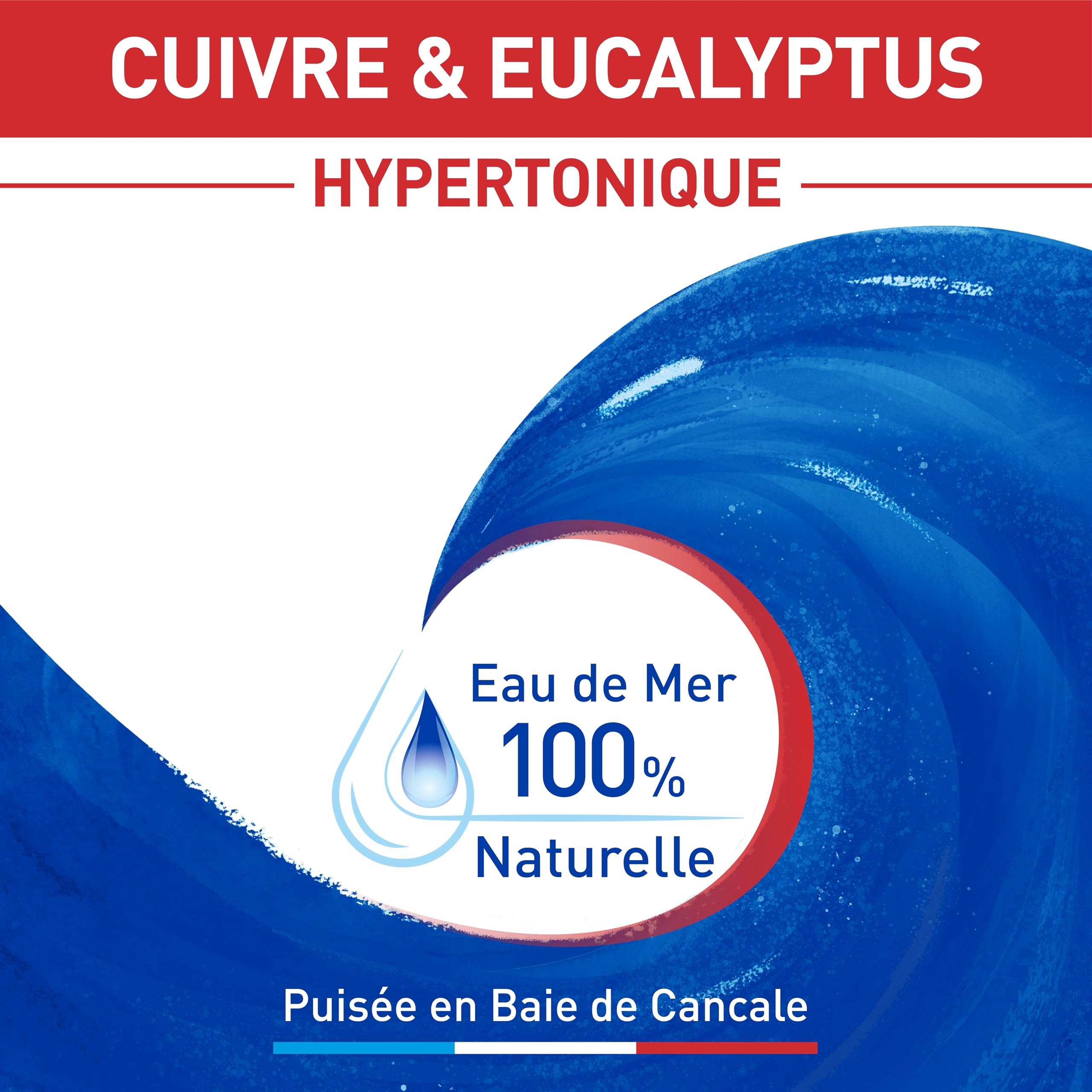 Stérimar Spray Nasal Sinusite pour Nez très Bouché – Eau de mer - Cuivre & Eucalyptus – 50ml