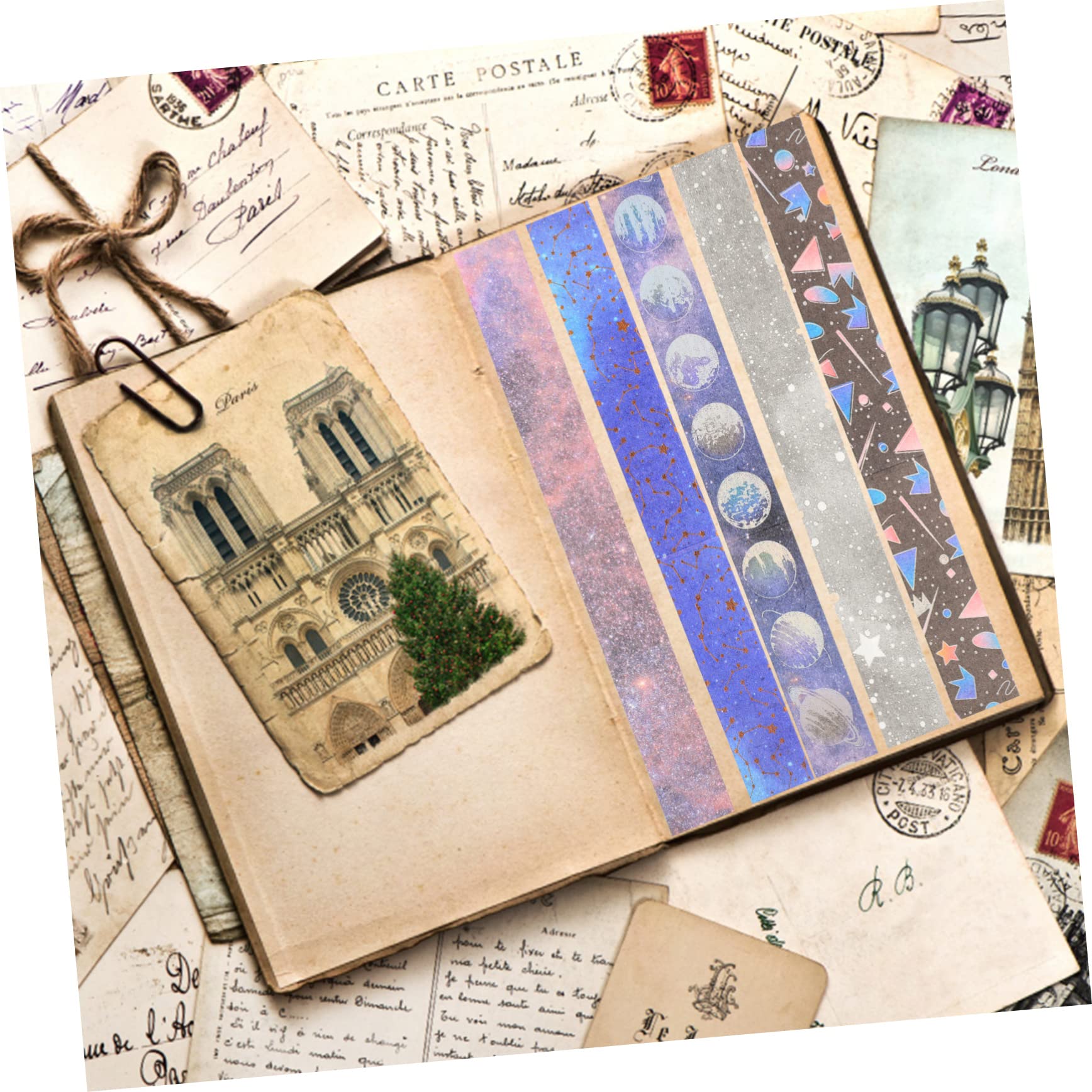SEWACC 57rollos Cintas Washi para Manualidades y Scrapbooking y Fáciles De Usar para Embalaje y Decoración De