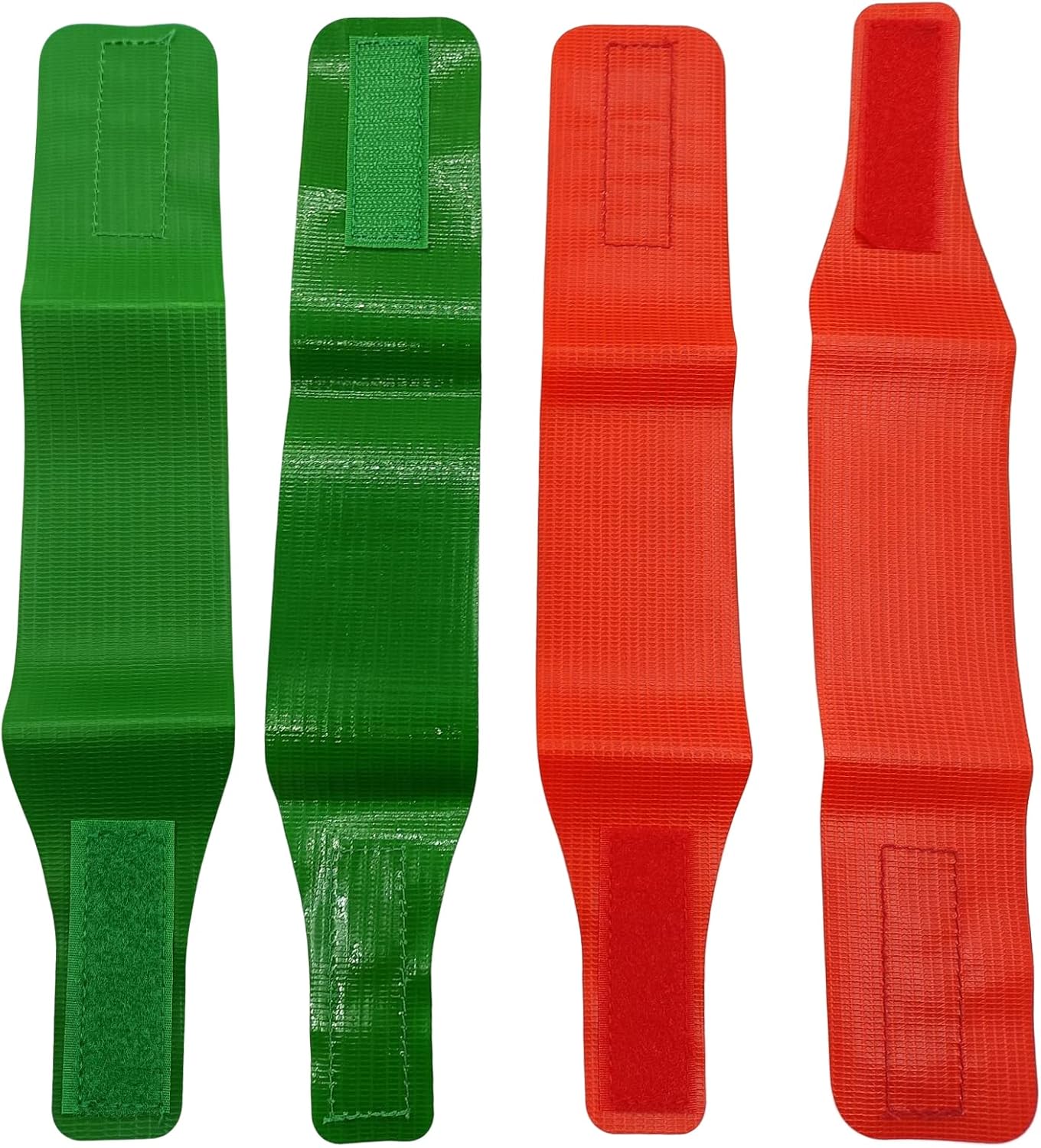 COKSDUPID Wrestling Ankle Bands, 2 Pairs Red and Green