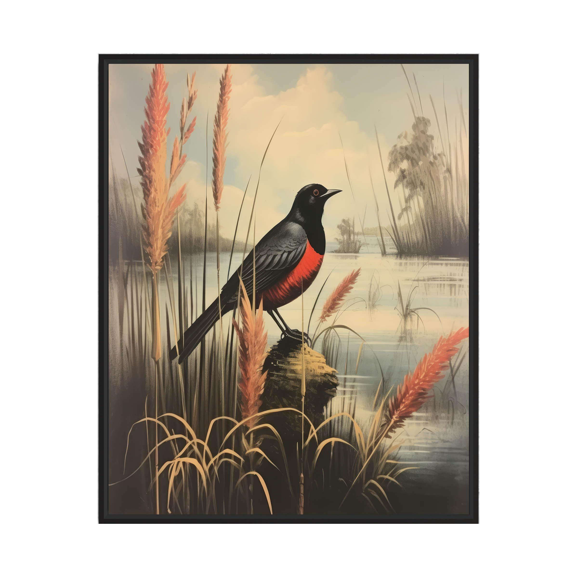 Red Winged Blackbird Art Print: Bold Nature Decor Guide