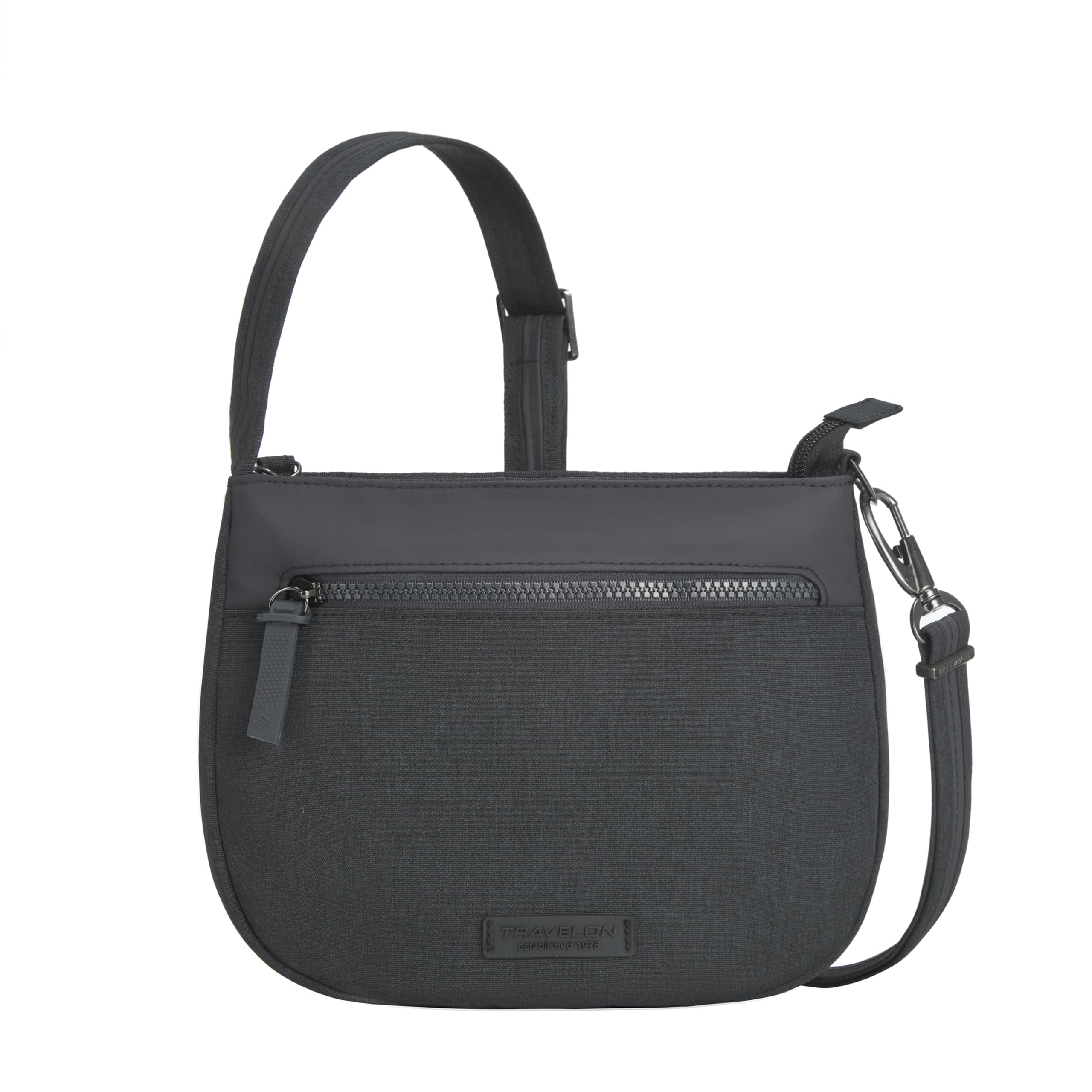 Travelon Unisex Anti-Theft Metro Saddle Crossbody Umhängetasche
