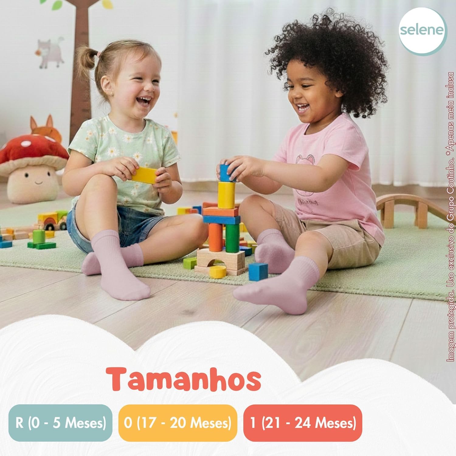 Meia Recém Nascido Bebê INFANTIL Cotton Cano Médio Selene Kids em promoção! Veja a oferta e mais achadinhos de Bebês 6 Hoje é o melhor dia para comprar Meia Recém Nascido Bebê INFANTIL Cotton Cano Médio Selene Kids com aquele preço maroto! Promoção! Aproveite a oferta! 6