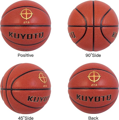 Miniatura 6 de KUYOTQ Kids Toddler Youth Adult Size 3/4/5/6/7 Basketball 22/25.5/27.5/28.5/29.5" Thickened Rubber or Faux Leather Indoor Outdoor Basketball for