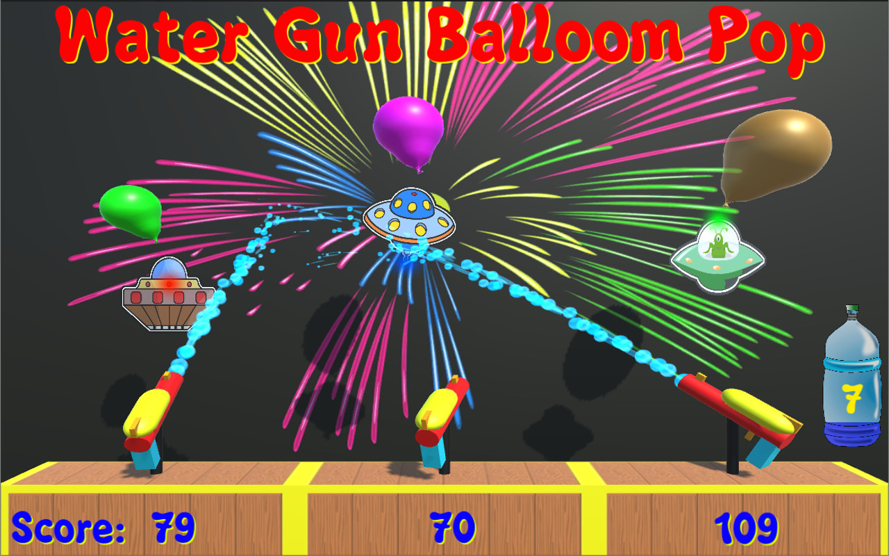Water Gun Balloon Pop Pro App on Amazon Appstore