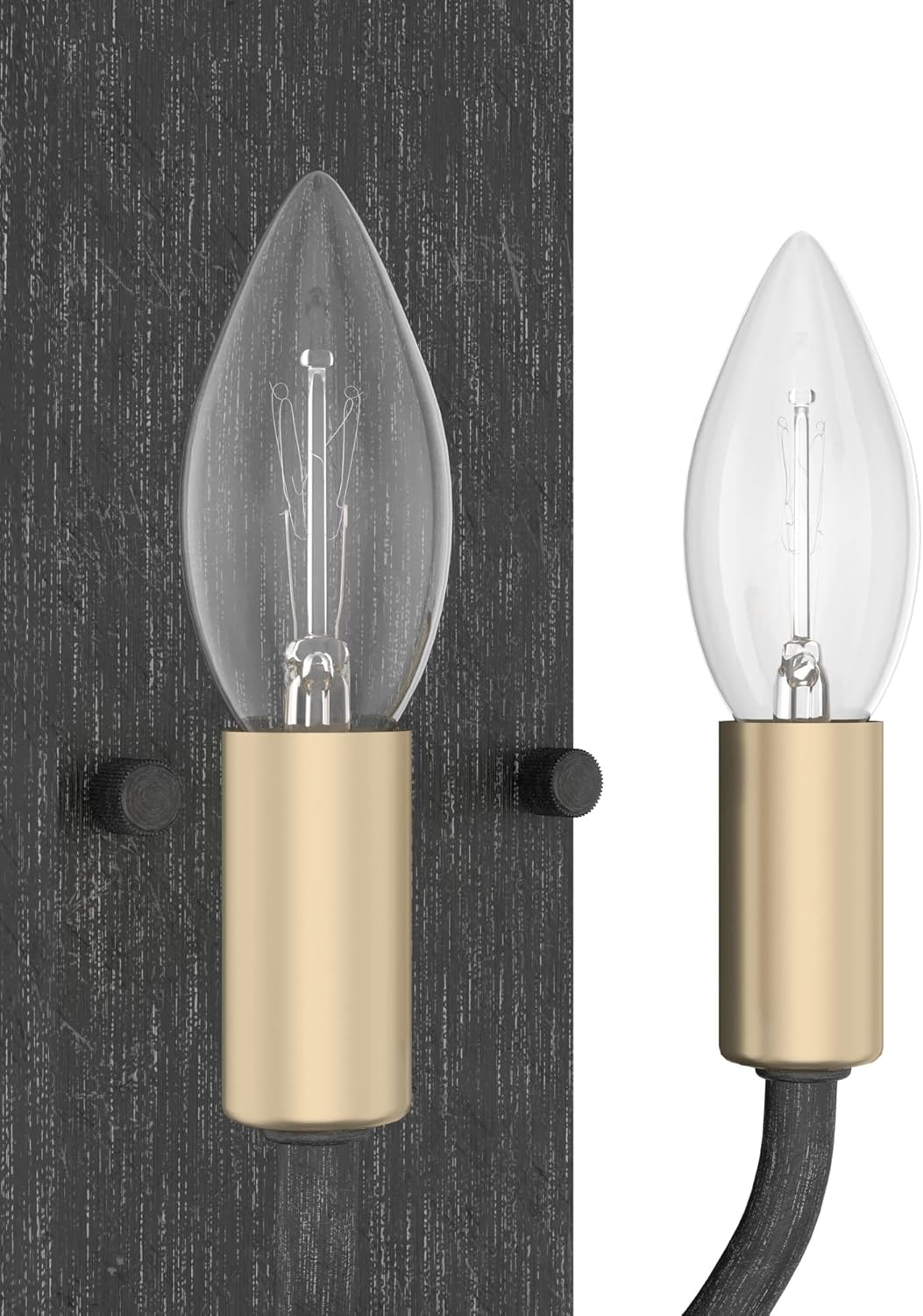 Hunter - Merlin 2-Light Rustic Iron, Industrial Style, Dimmable, Small Sconce Light for Bedrooms, Kitchens, Foyers, Bathrooms - 19801