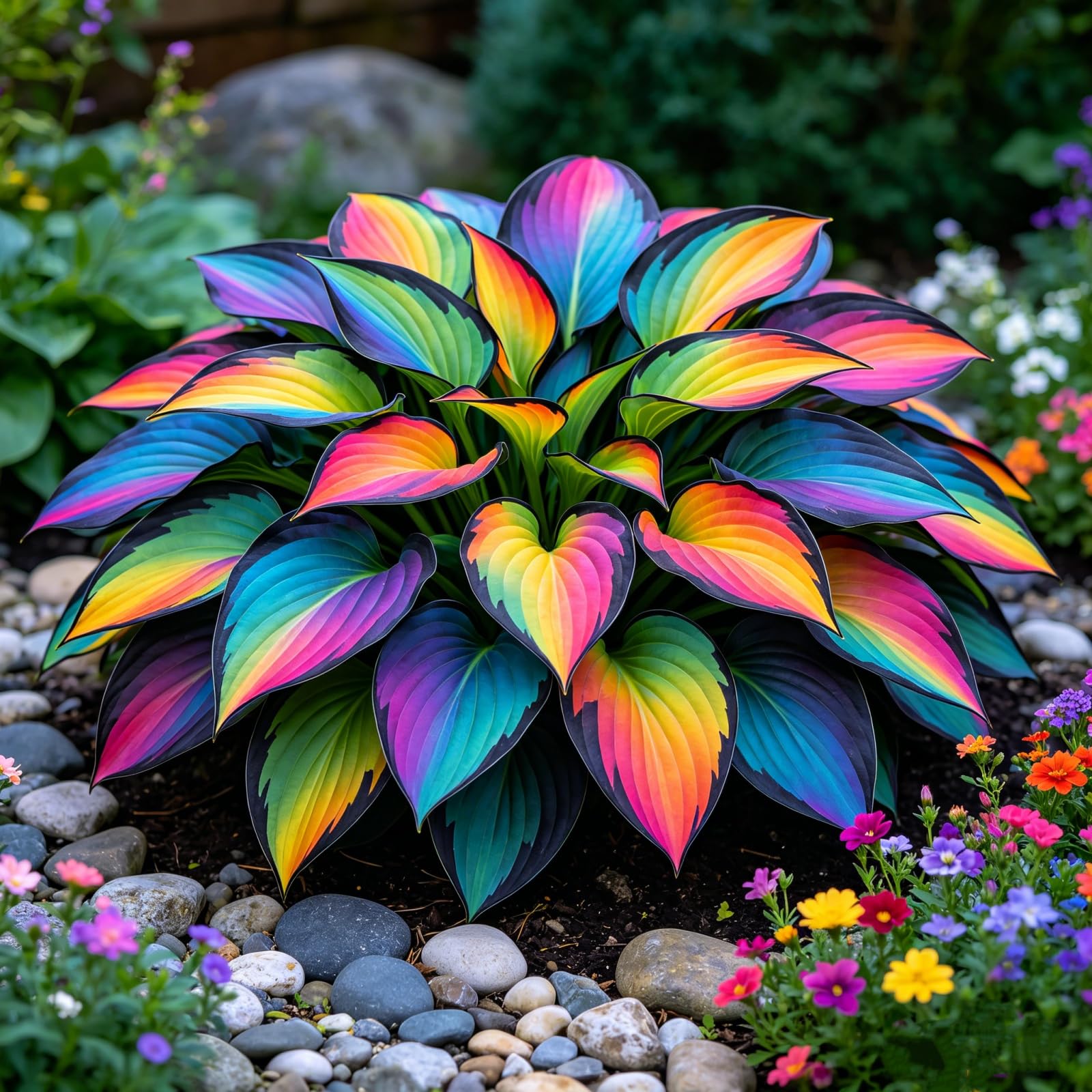 Hosta/Splendide decorazioni da giardino/Resistenti Perenne/Adatta ai principianti/Adatto per uso interno ed esterno-15Rizomi-A