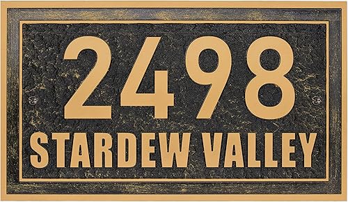 Miniatura 1 de Placa de dirección para el hogar, letrero decorativo de metal rústico personalizado para casa y jardín, letrero de pared, cualquier fuente (estilos