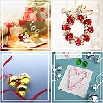 200 Pieces Jingle Bells 3/5Inch Craft Bell Bulk for Christmas Home and Pet Decorations (4 Colors)