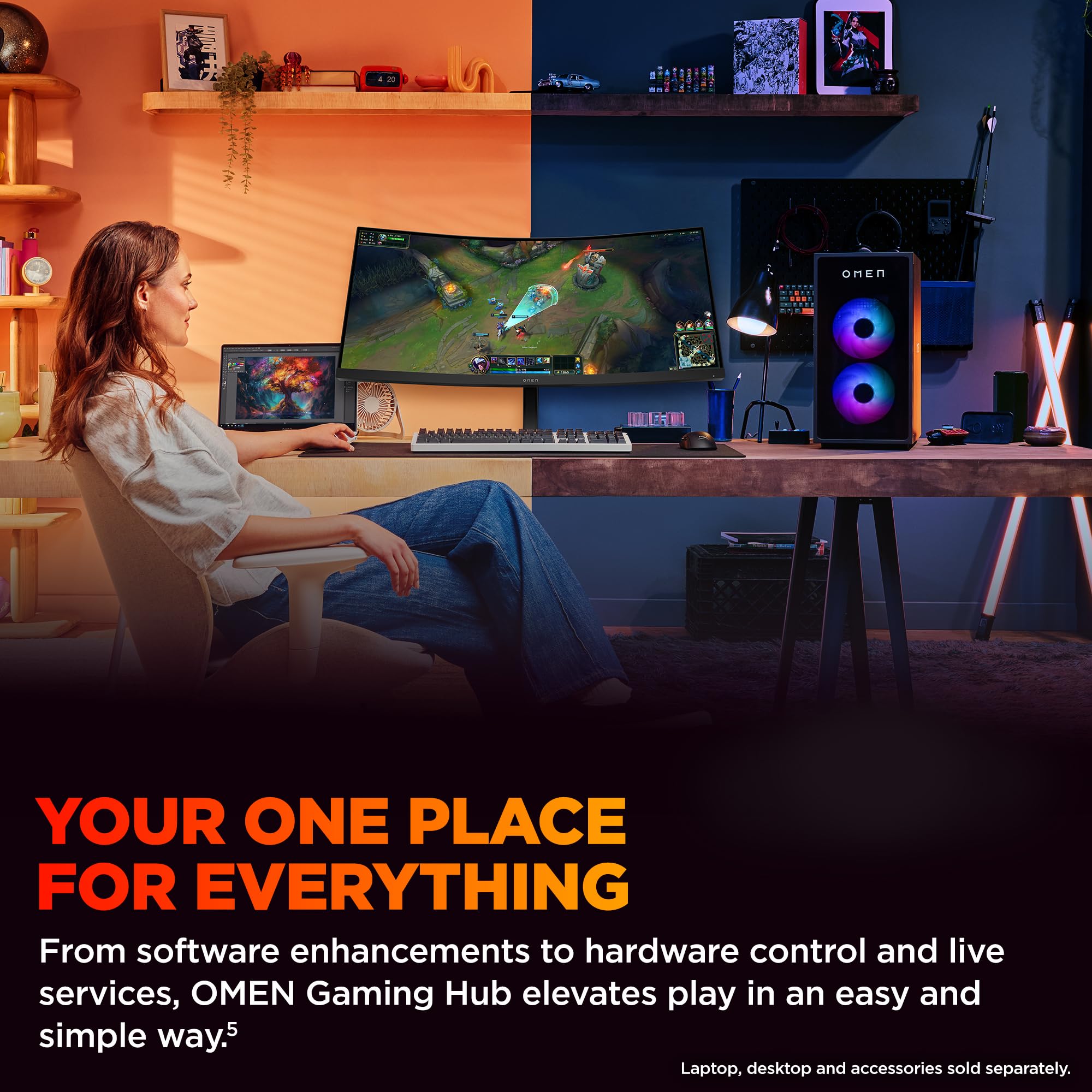 Amazon.com: HP OMEN 34 inch WQHD 180Hz Curved Gaming Monitor, Wide