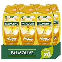 Palmolive Bagnoschiuma Aroma Essence Forever Happy 6x500ml I Con tecnologia di profumazione per migliorare l’umore I 95% di ingredienti di origine naturale* I Vegano I Bottiglia riciclabile