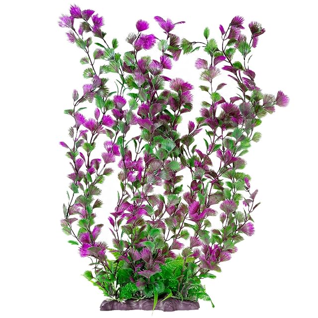 Hamiledyi Aquarium Plastic Plants Aquarium Decor Artificial Fish Tank Plants Tall Fish Tank Decorations Extra Large Aquarium Plant