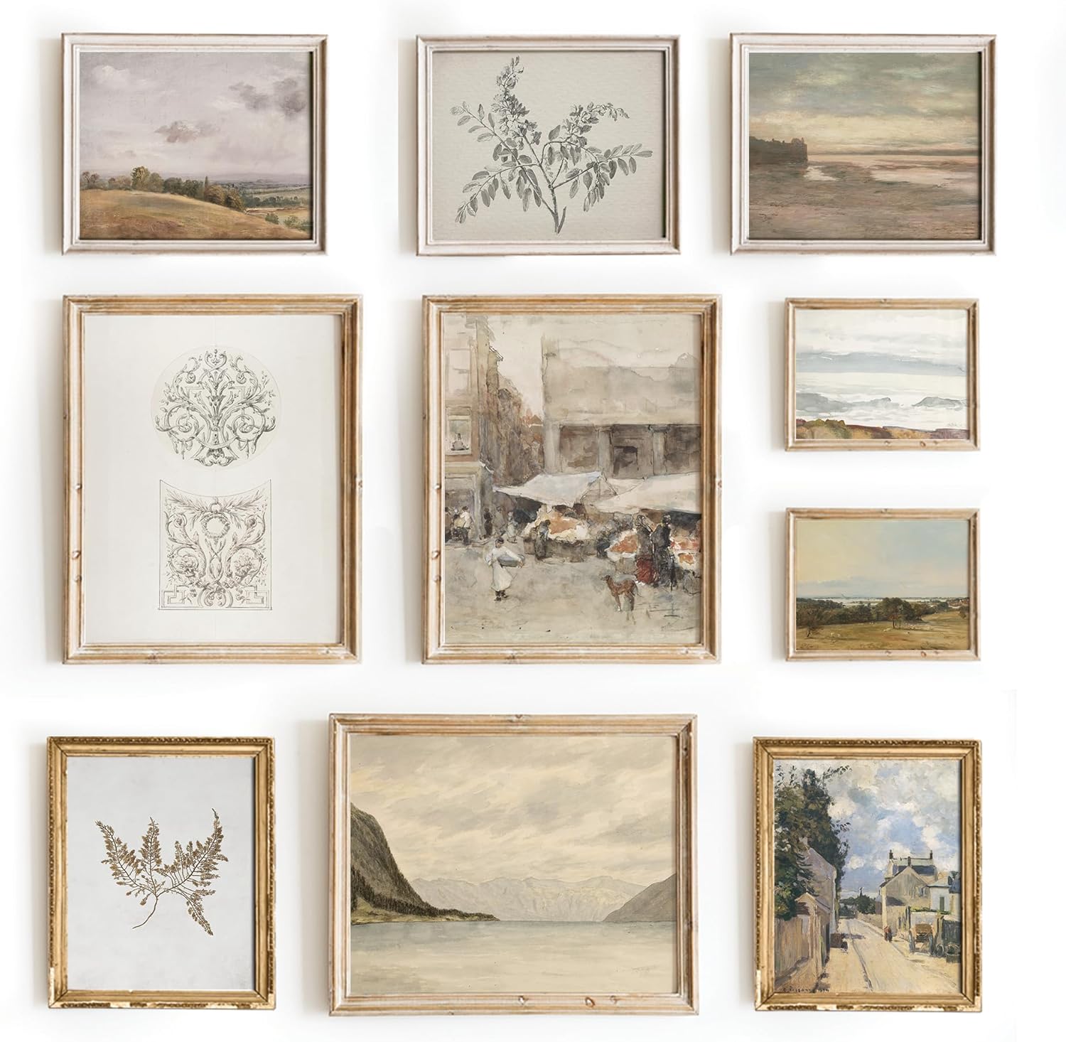 Set 10 Cottagecore Wall Decor Botanical Nature Wall Prints