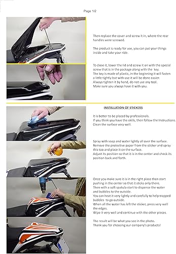 Miniatura 9 de Funda de asiento con caja de almacenamiento para KTM 390 Adventure 2020-2023 (blanconaranja)