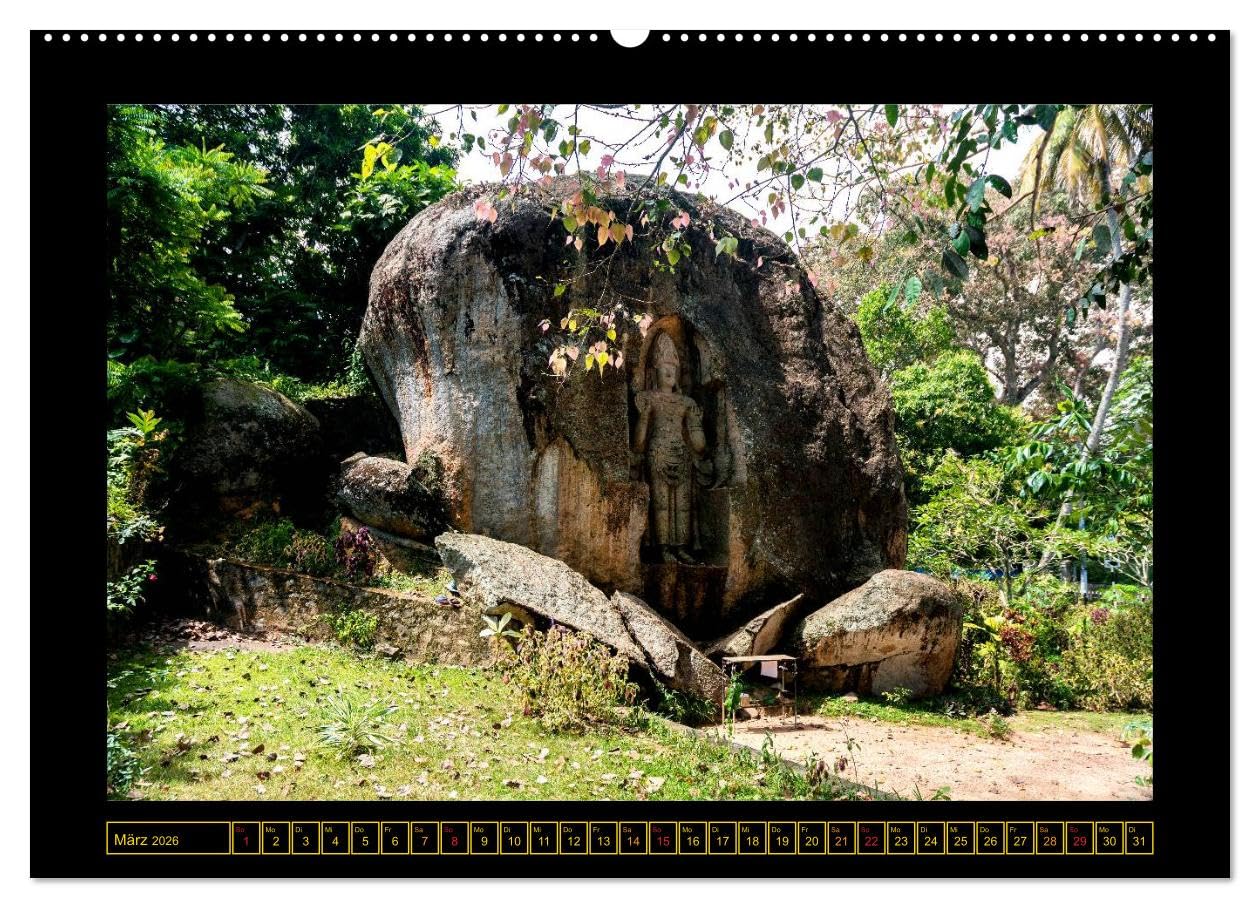 Sri Lanka - Landschaft und Kultur (hochwertiger Premium Wandkalender 2026 DIN A2 quer), Kunstdruck in Hochglanz: Sri Lanka - Tropische Insel mit jahrtausendealter Kultur (CALVENDO Orte)