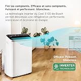 Bosch Cool 5100 Portable AC - 3 en 1 Climatiseur, Déshumidificateur, Ventilateur - 3,4 kW pour les pièces jusqu'à 46m² - Avec Mode Auto, Mode Silencieux et Mode Veille (43 db (A)) [Classe A+] - 2