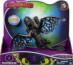 Dreamworks Dragons, Toothless Deluxe Dragon with Lights and Sounds, for Kids Aged 4 and Up