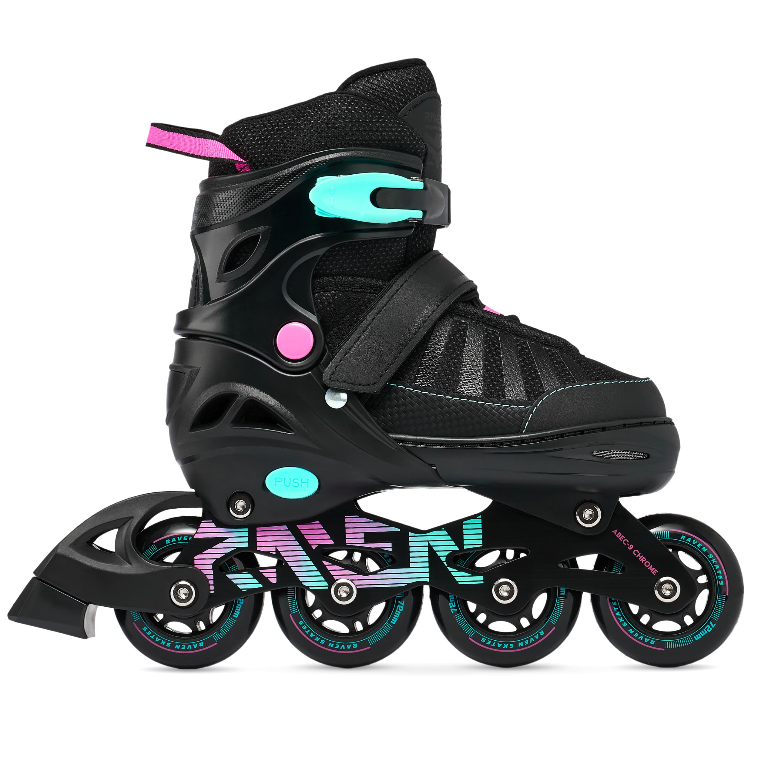 RAVEN Pattini in linea Inline Skates per bambini e adulti OPZIONALE 2in1 con Pattini da ghiaccio regolabili