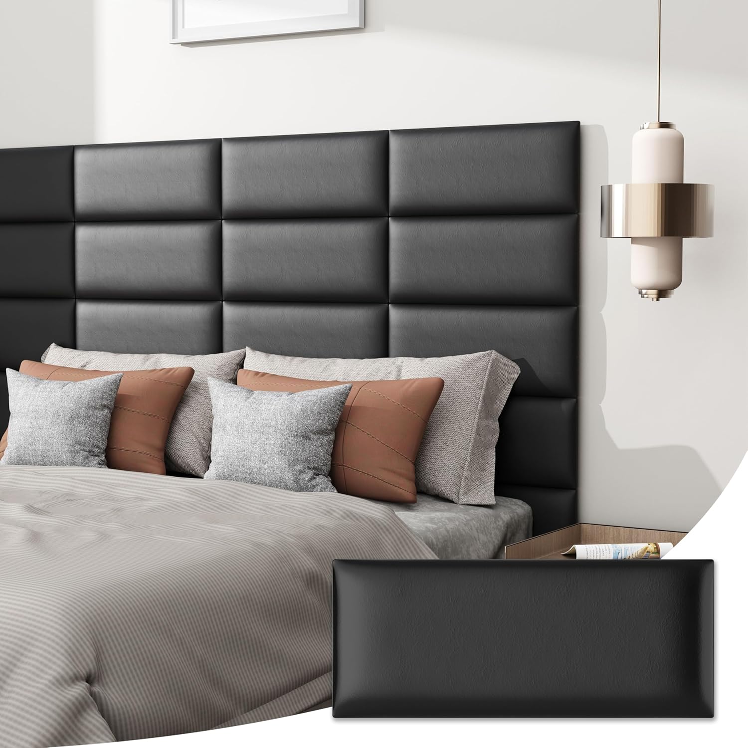 IMXPW Peel and Stick Headboard for Queen Size, Upholstered