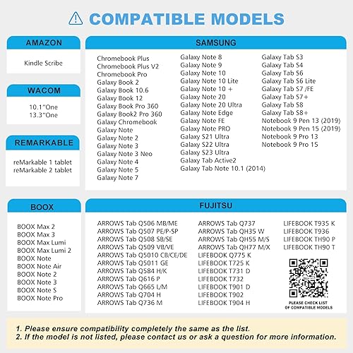 Miniatura 7 de Lápiz capacitivo EMR de madera para notable 2, sensibilidad a la presión 4096, rechazo de palma, textura antideslizante, lápiz óptico para tableta