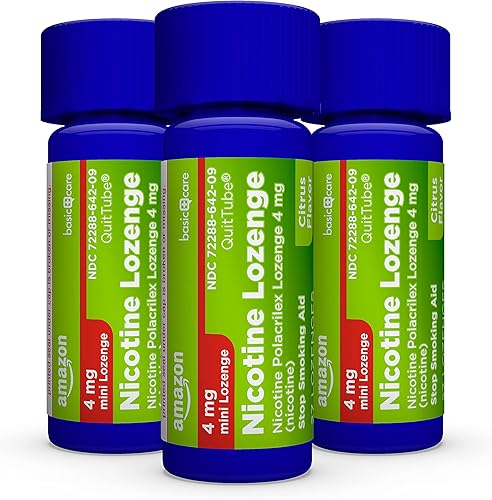 Miniatura 26 de Yaxa Basic Care Mini pastilla de nicotina Polacrilex, 4 mg de nicotina, ayuda para dejar de fumar, blanco, menta, 135