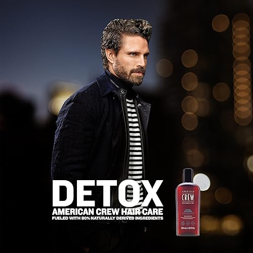Miniatura 2 de American Crew Champú desintoxicante para hombres, de origen natural, fórmula vegana, fragancia de menta cítrica, 33.8 onzas líquidas