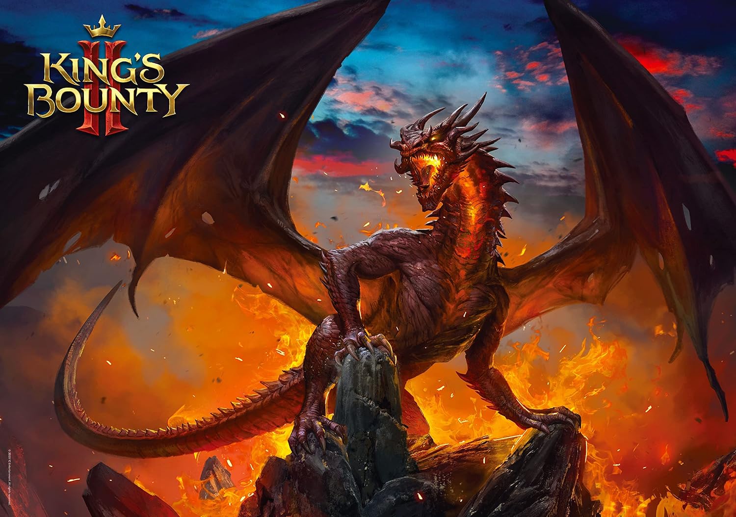 King's Bounty II: Dragon | 1000 Piece Puzzle | Poster and Bag Included | 68 x 48 | Adults and Children from 14 Years | Perfect for a Christmas or Birthday Gift | Video Game | Decoration
