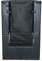 Vista 6 de Chromium PureSana - Silla secadora de pelo con plataforma de vinilo, color negro