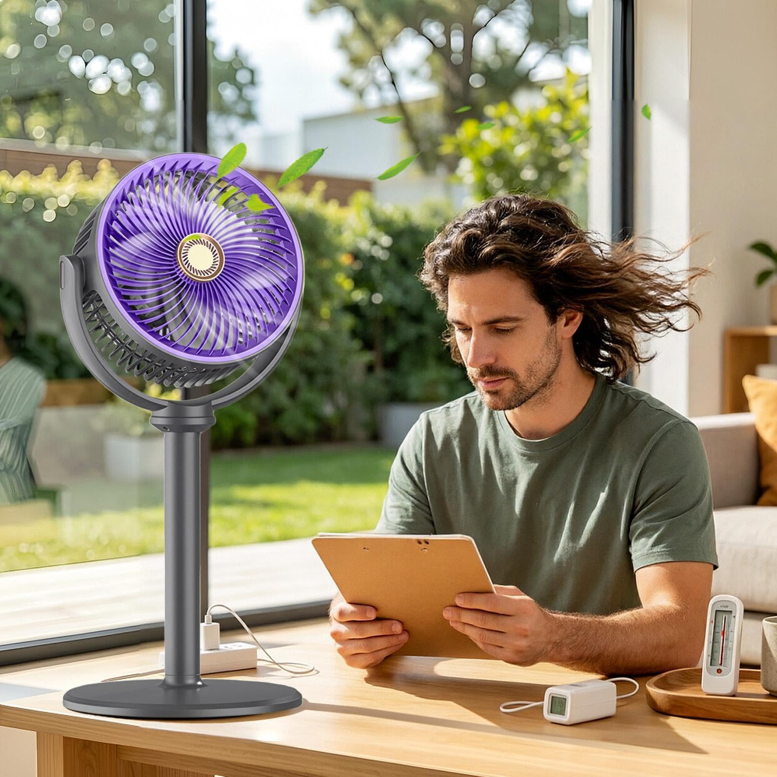 Generico Ventilatori a piantana per camera da, casa Oscillazione 90 Gradi | Ventilatore Elettrico A Piantana Circolatore D'Aria Per Camera Da , Soggiorno, Cucina E Ufficio