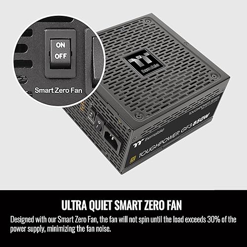 Miniatura 5 de Thermaltake Toughpower GF3 850W, conectores True 450W 12VHPWR en PSU y NVIDIA RTX 40 series, ATX 3.0PCI-E 5.0 Ready, 80+ Gold, fuente de