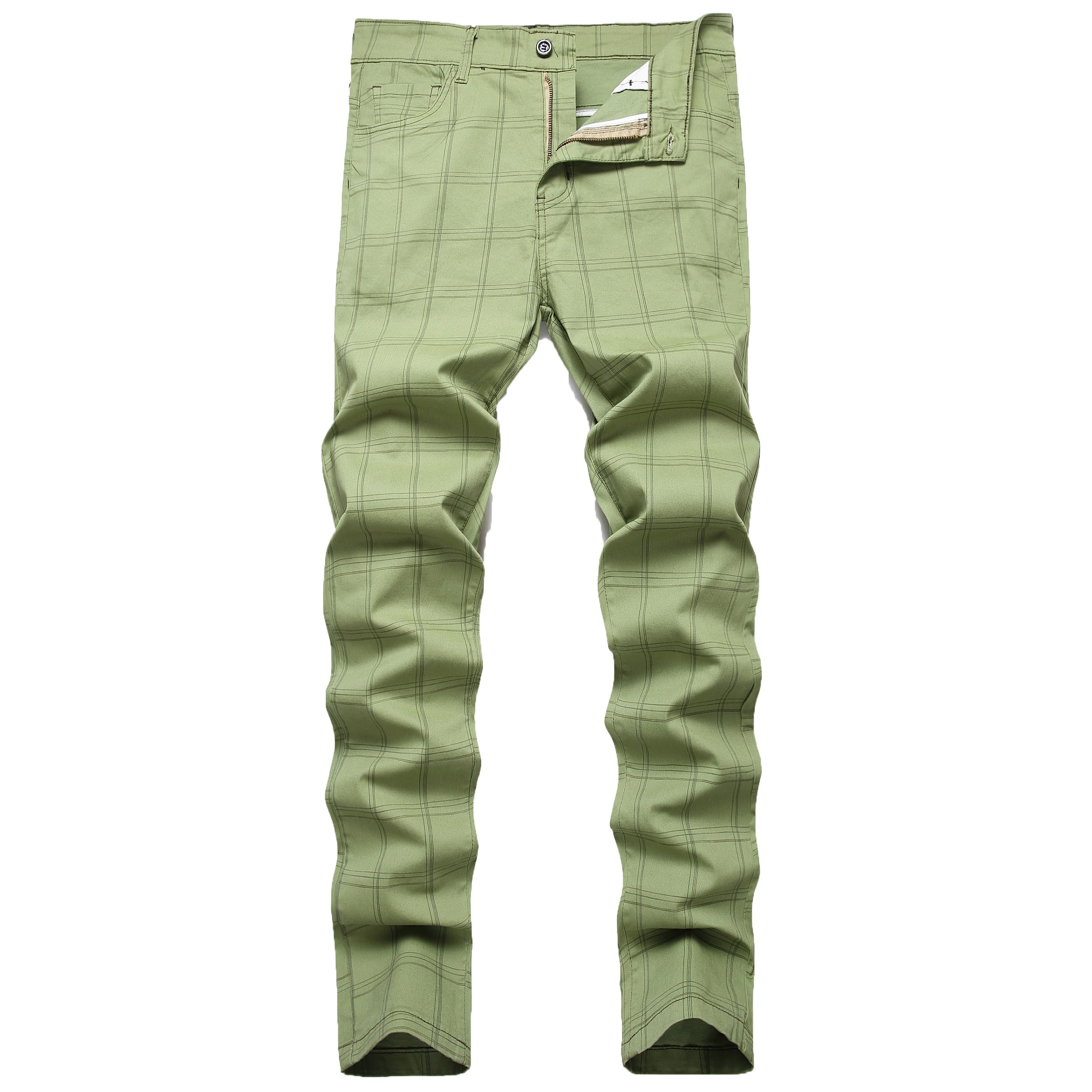 Pantalón Chino Pantalones Cuadros Amazon Vestir Pantalon Chino