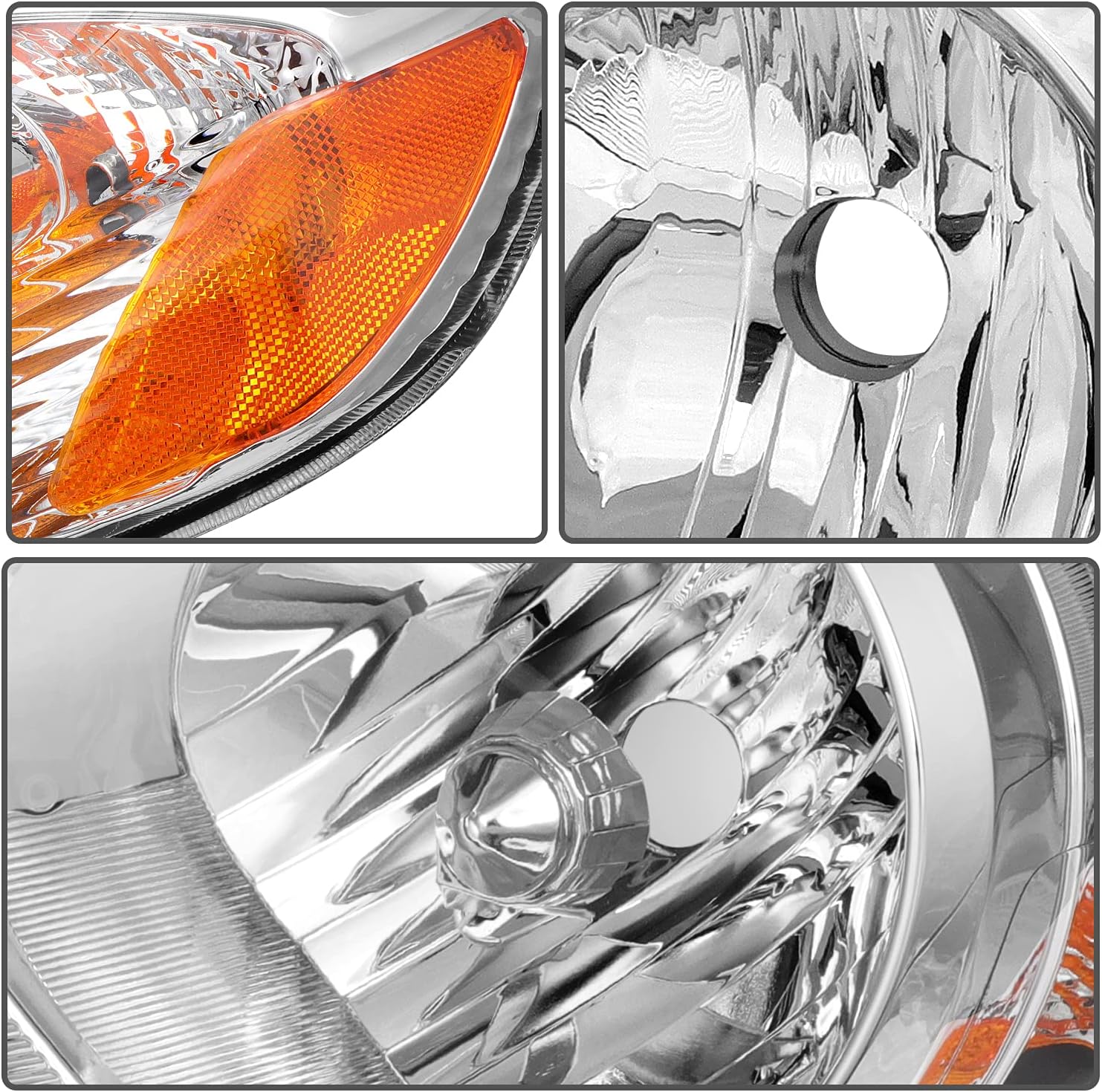 AINTIER Headlight Assembly 2003-2008 For Toyota Corolla Headlamp Replacement Driver & Passenger Side