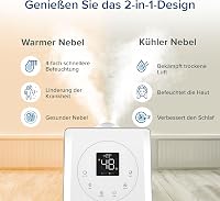 Levoit okos párásító nagy szobákhoz, felülről tölthető, meleg és hideg pára, 550 ml/h, 40-70 m² 3