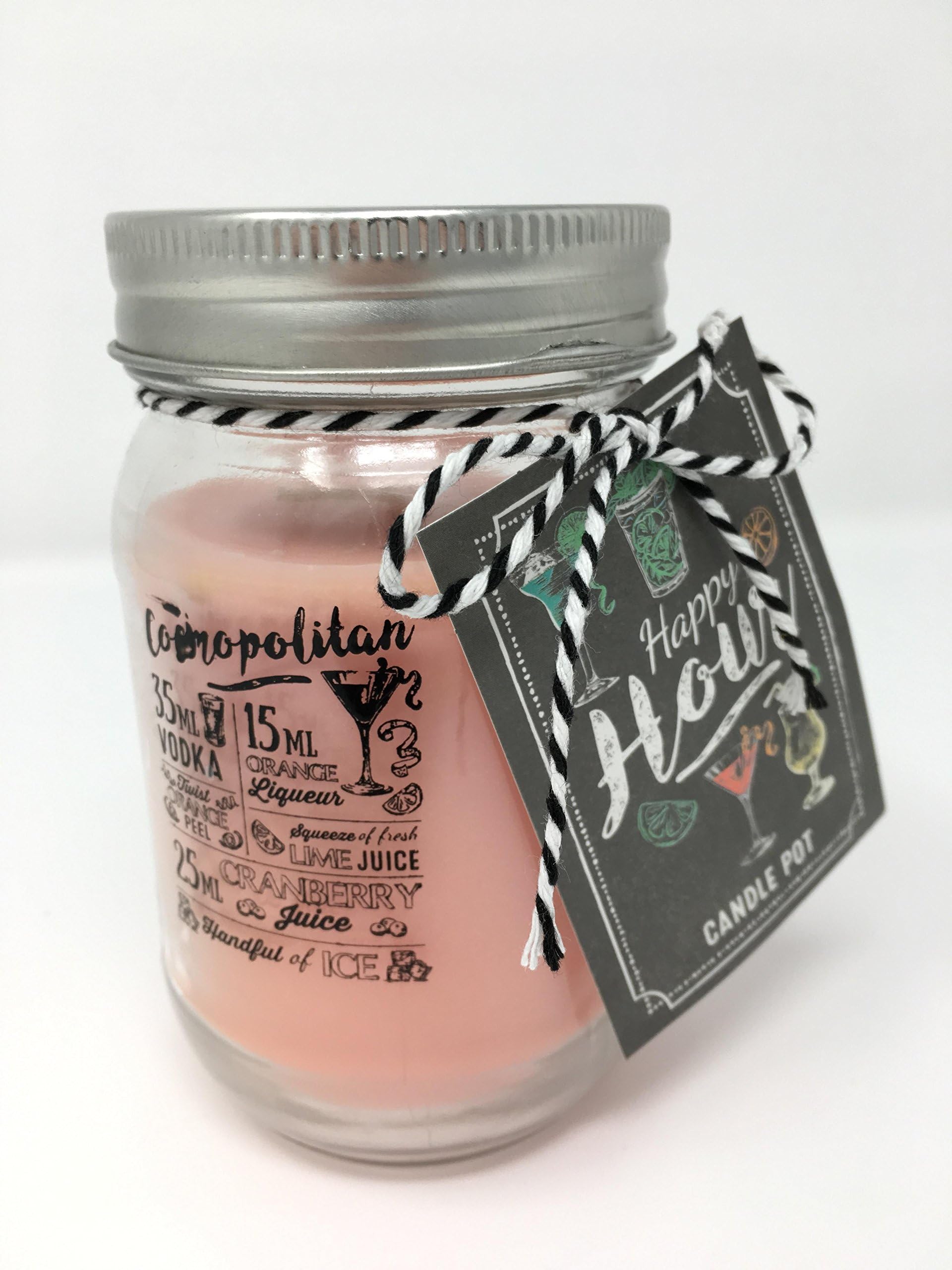 SiL Interiors Happy Hour Cosmopolitan Cocktail Large Jar Candle