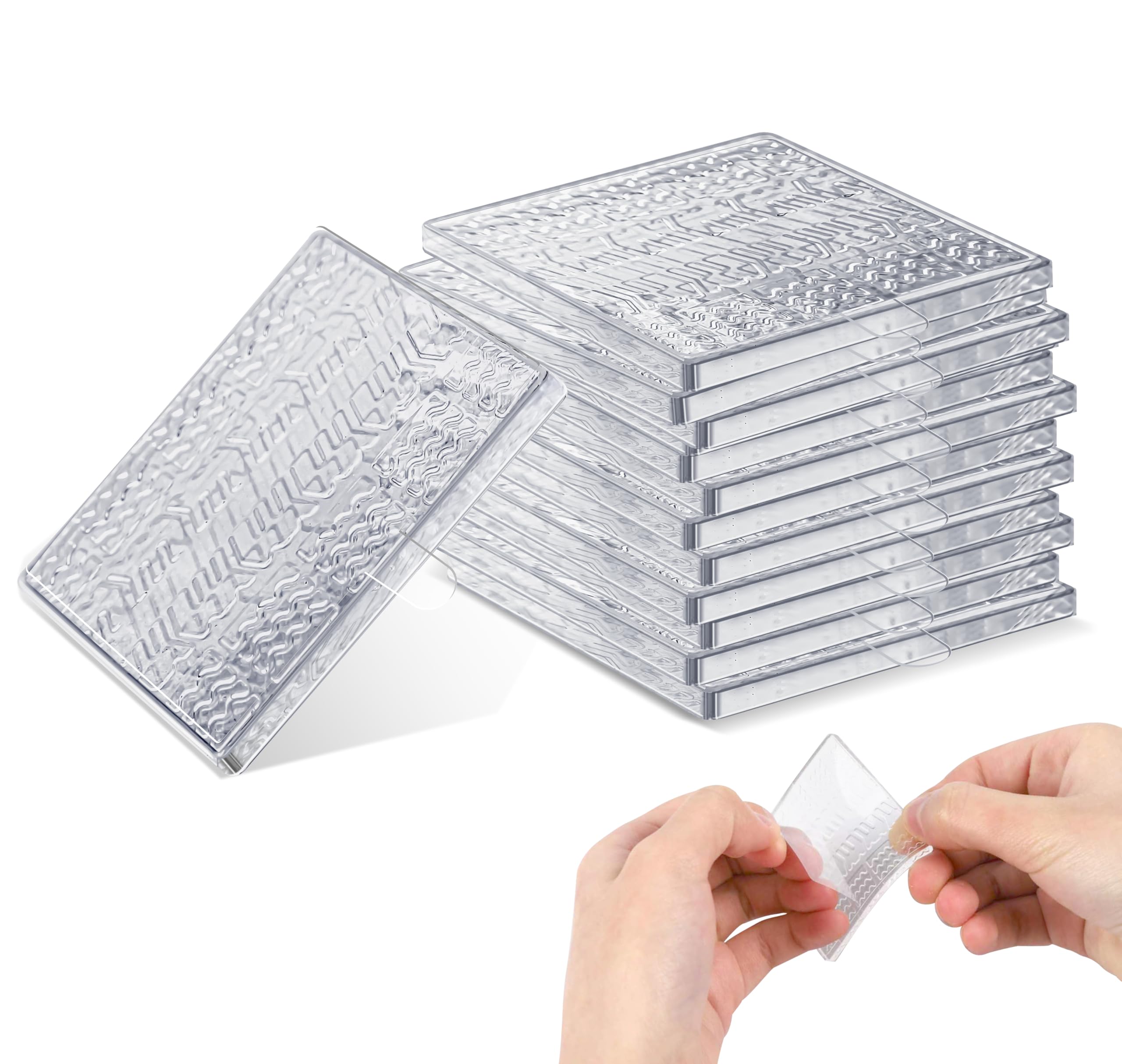 Almohadillas antideslizantes para muebles, 12 piezas transparentes antideslizantes para muebles, almohadillas autoadhesivas para muebles, protectores antideslizantes para suelos de madera dura para