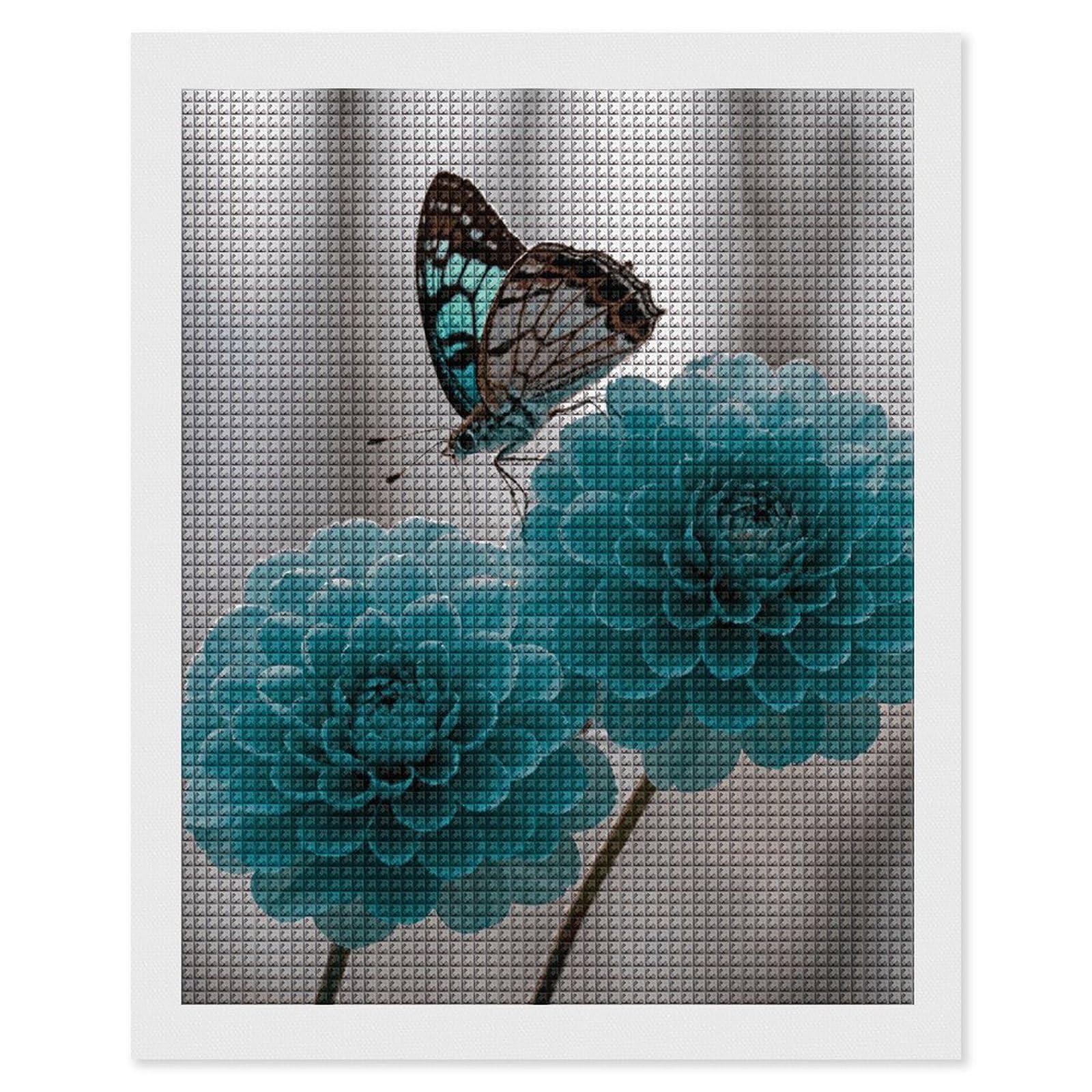 Kit canevas diamant 5D fleur idée cadeau décoration maison - 8