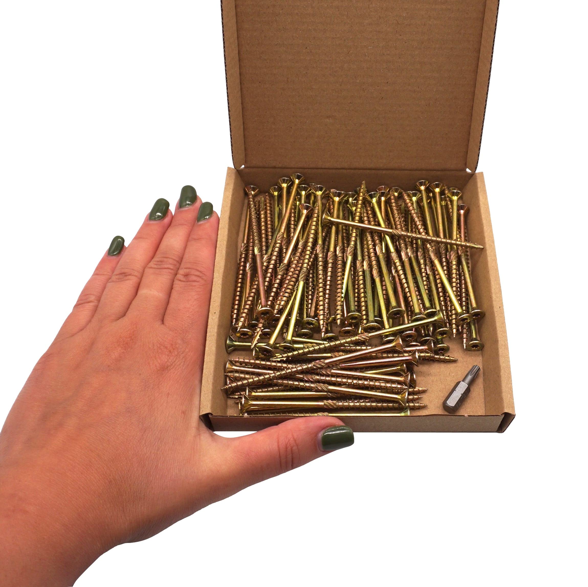 50 Viti Per Legno Testa Torx 5.0x90mm - Acciaio Zincato Giallo Con Punta Inclusa - Foto 13