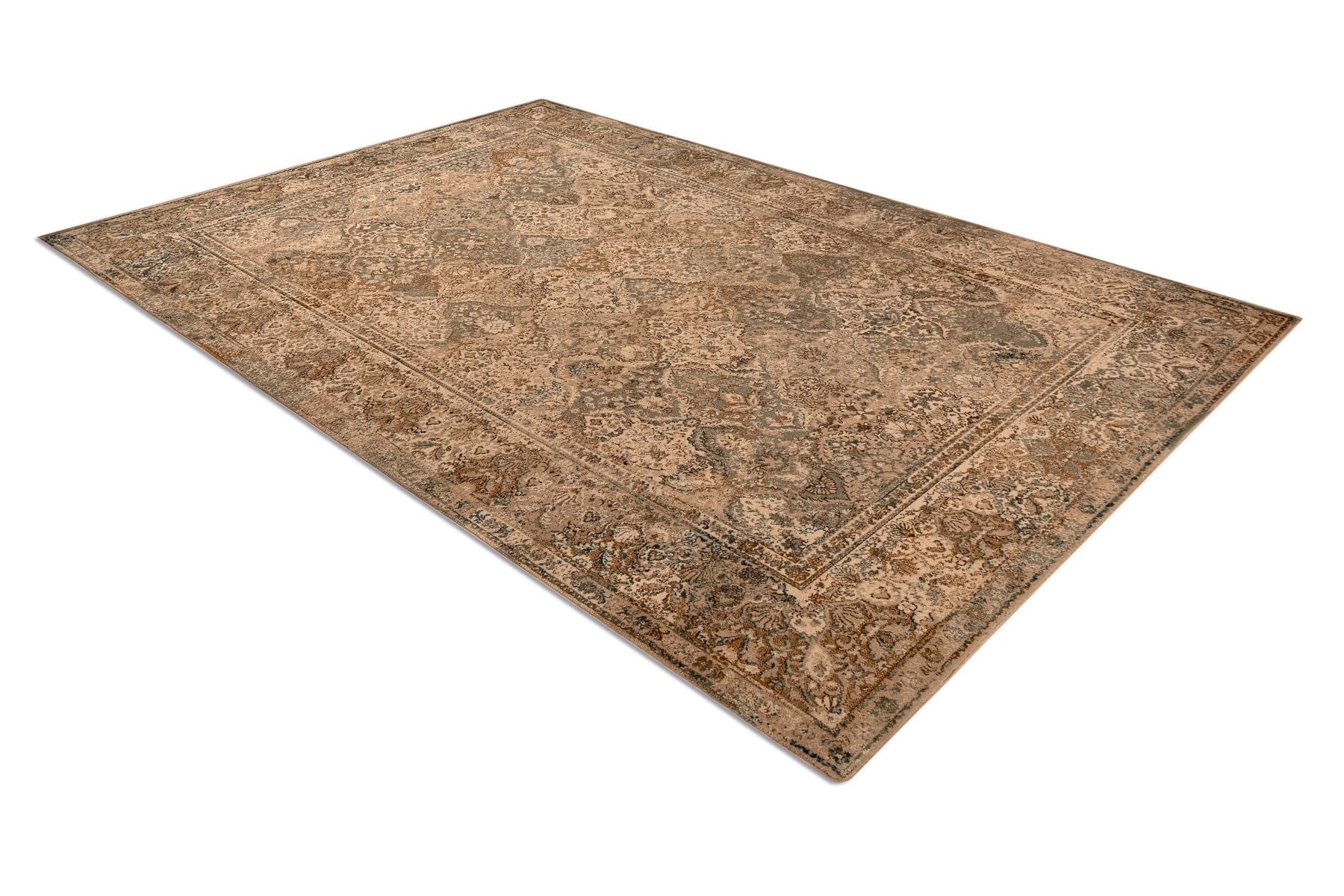 rugsx Wollteppich Omega für Wohnzimmer Schlafzimmer Beige 200x300 cm