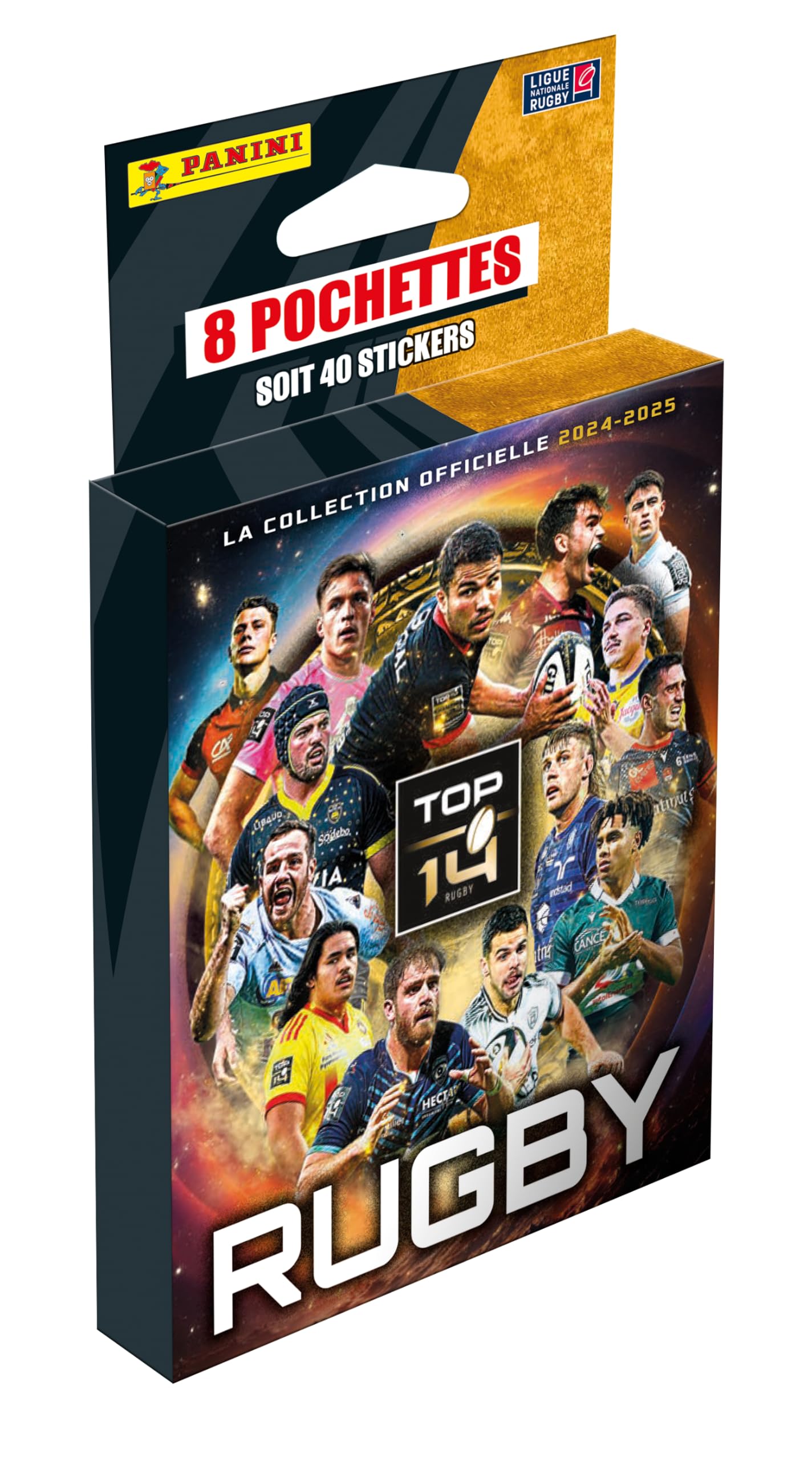 Álbum De Cromos Panini Rugby Top 14 2023-2024 - Caja Con 50 Sobres (250 Pegatinas), Colección Oficial