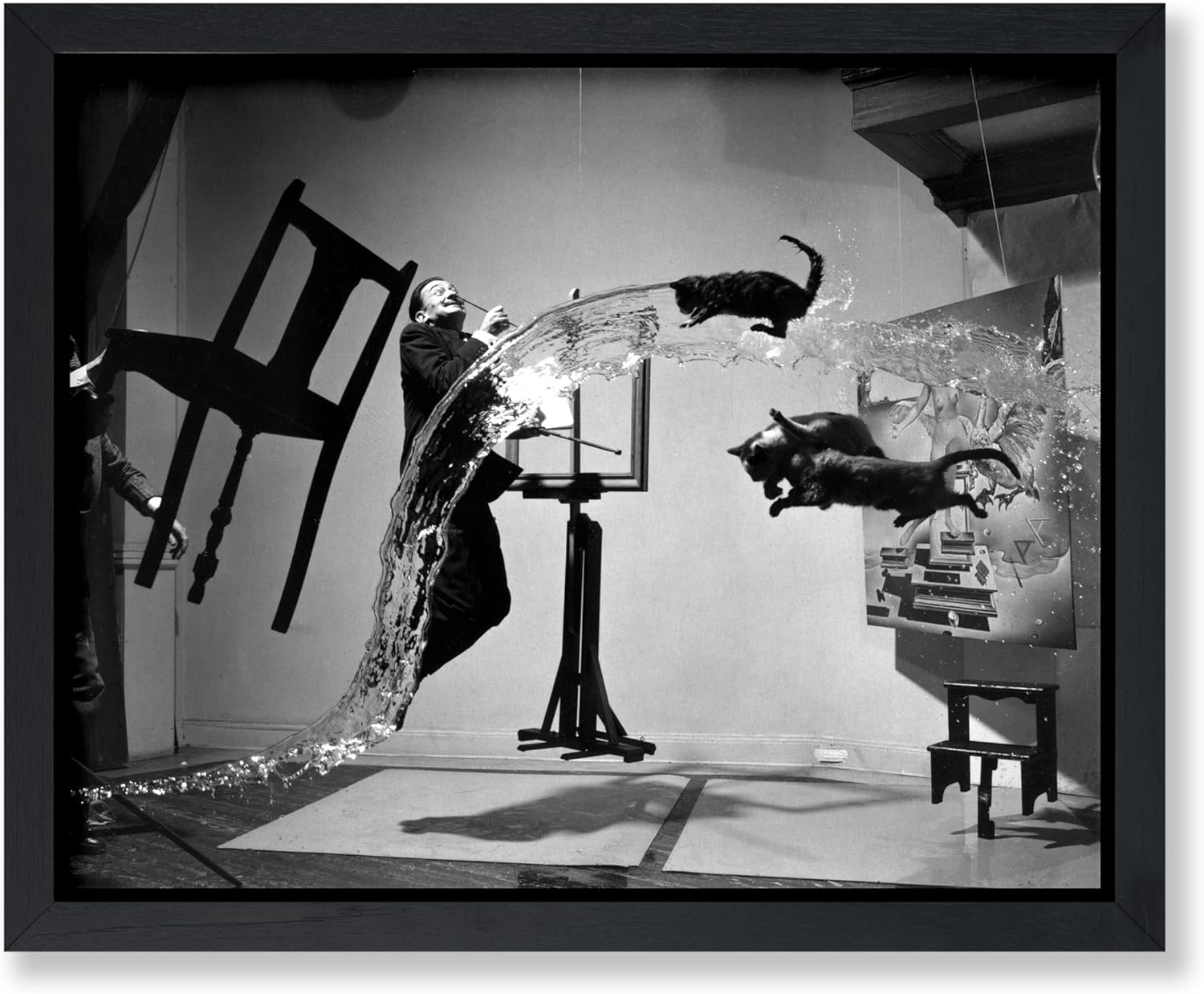 Poster Master Vintage Photo - Surreal Wall Art Print - Cats Home Decor - Gift for Artist, Painter - Gift for Office, Living Room - 16x20 UNFRAMED Wall Art