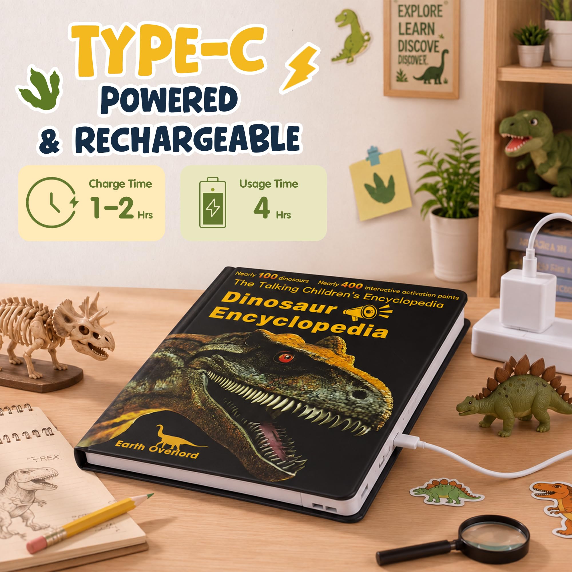 Talking Dinosaur Encyclopedia - Learn & Play! -5