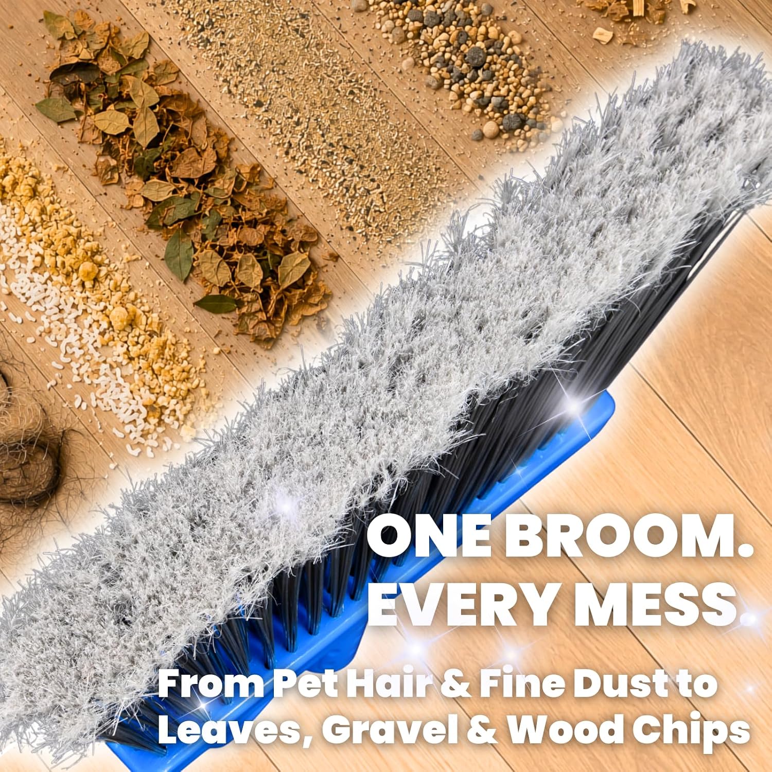 4 Pack Outdoor Brooms for Sweeping Indoor Floors, Patio, Garage, Restaurant