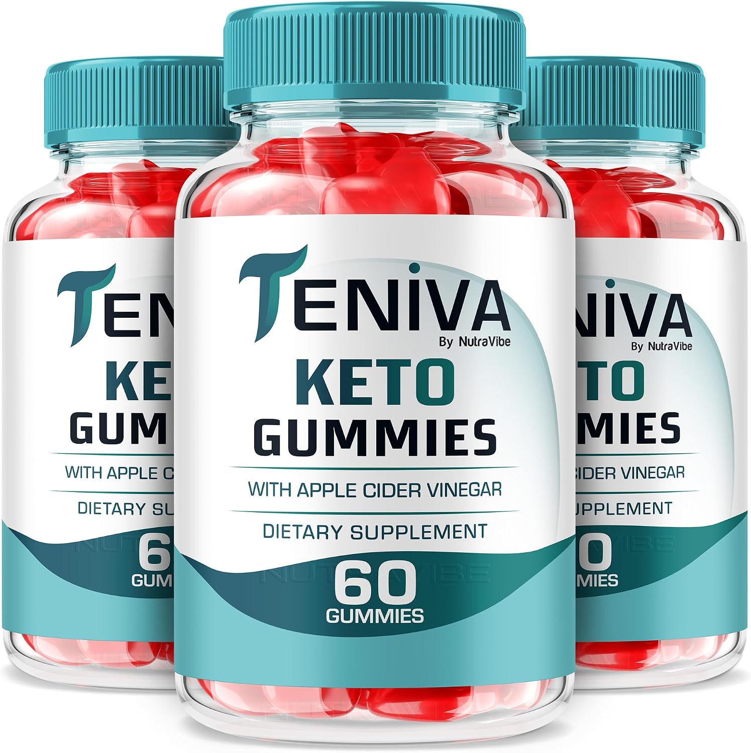(3 Pack) Teniva Keto Gummies – Advanced Apple Cider Vinegar Keto Support for Consistent Energy, Balance & Body Goals | Delicious, Easy-to-Chew Gummys to Support an Active Lifestyle (180 Gummies)