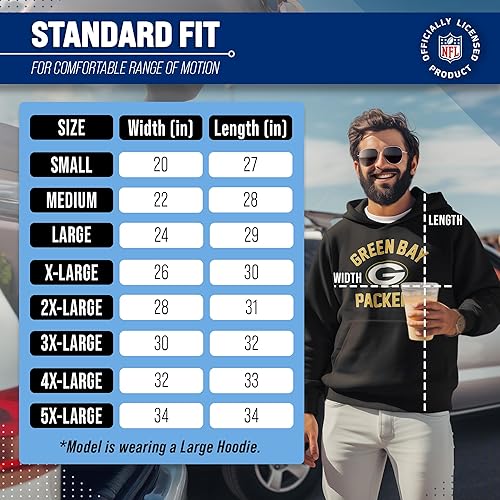 Miniatura 282 de Team Fan Apparel - Sudadera con capucha para adultos de NFL Gameday, mezcla de algodón y vellón de poliéster, abrígate y representa a tu