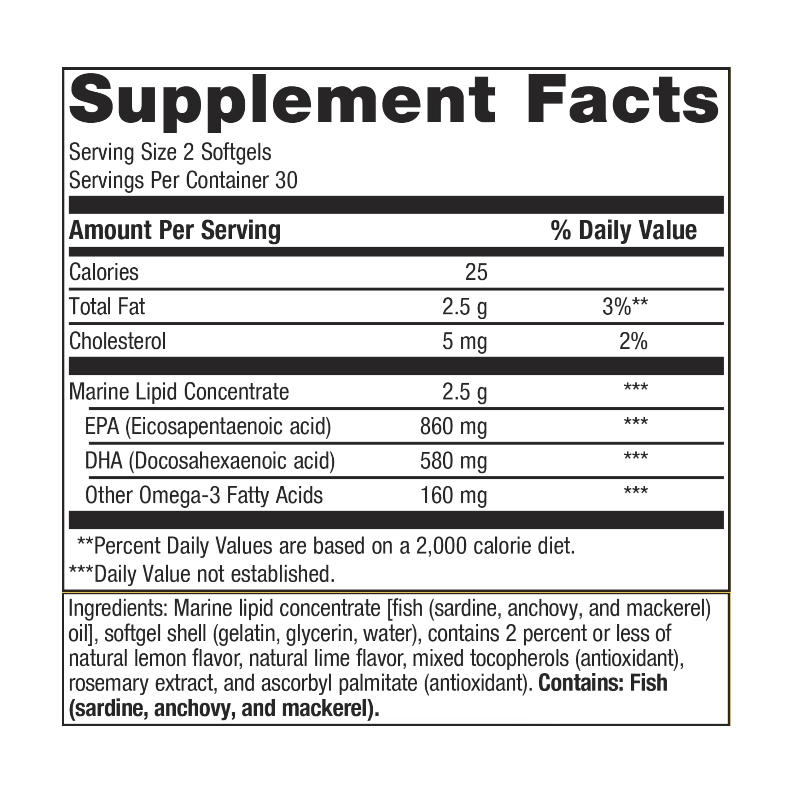 Metagenics OmegaGenics EPADHA 720 Omega3 Fish Oil Supplement For Heart