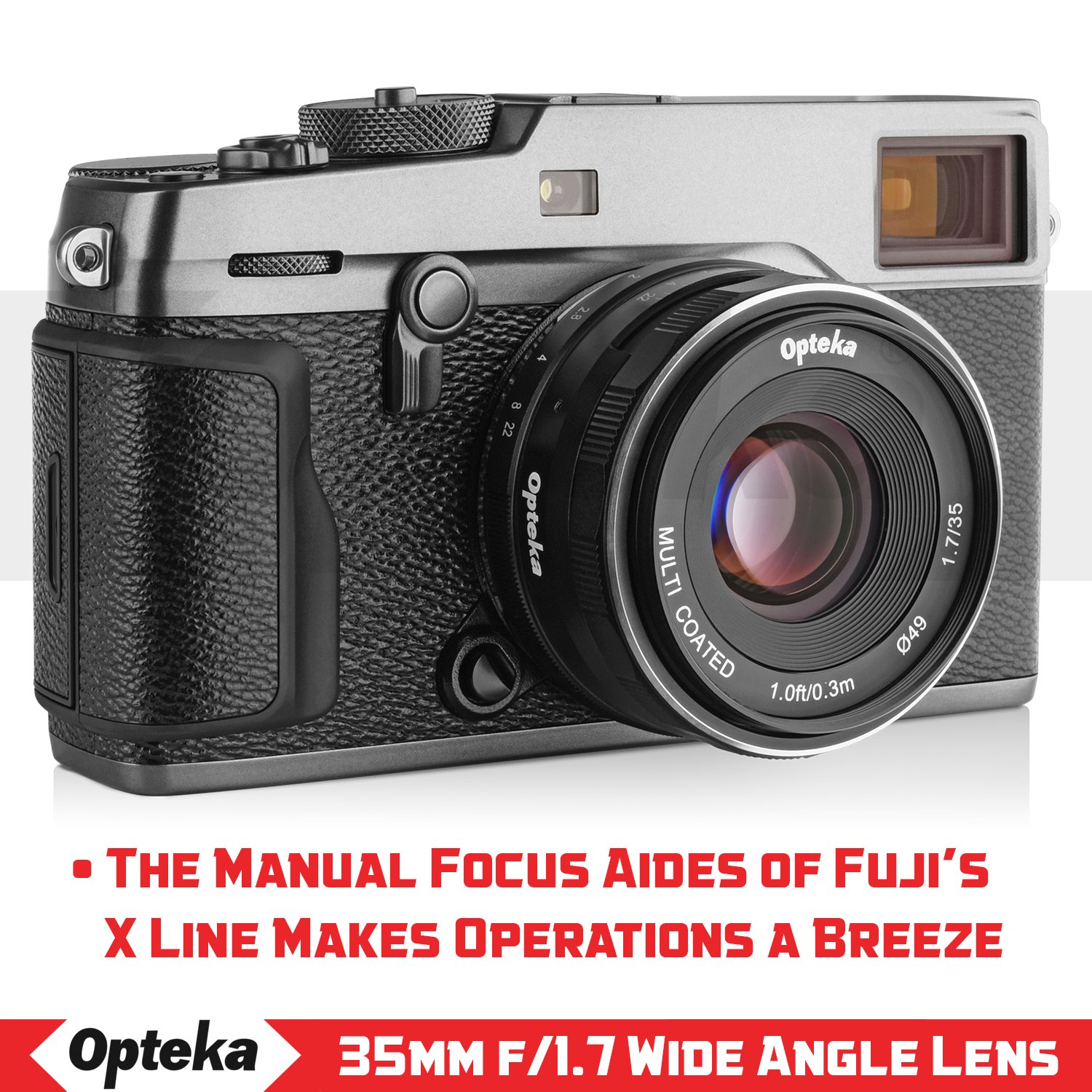 Opteka 50?mm f / 2.0手動フォーカスプライムHD MCレンズfor Panasonic Micro 4?/ 3マウントデジタルカメラ z2zed1b Amazon.com : Opteka 35mm f/1.7 HD MC Manual Focus Prime Lens
