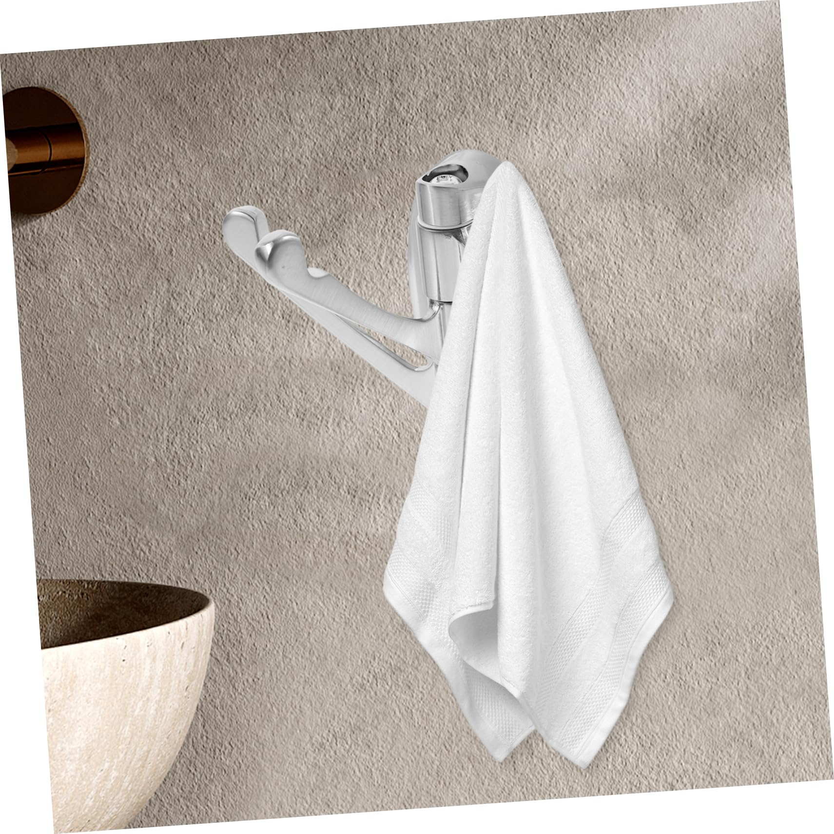 SHINEOFI 5 Piezas Gancho De Metal Giratorio Ganchos De Baño Gancho Giratorio Para Montaje En Pared Bath Baño Ganchos Metalicos Colgador De Toallas Colgadora De Toallas Aleación De Zinc